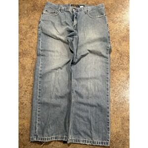 Vintage Y2K Anchor Blue Relaxed Fit Jeans 36x30 Baggy Mens Blue Wash Skater